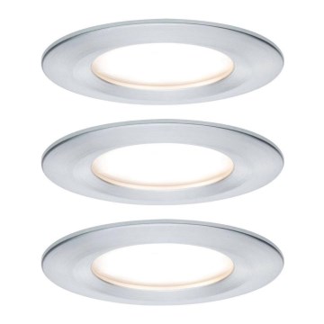 Paulmann 93462 - SET 3xLED/6W IP44 Badrumsinfälld armatur NOVA 230V
