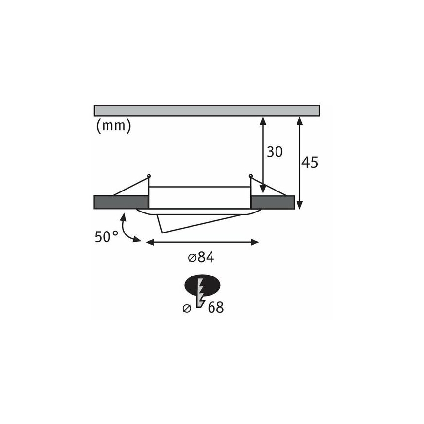 Paulmann 93483 - SET 3xLED/6,5W IP23 Dimbart badrumsinfällt takarmatur NOVA 230V