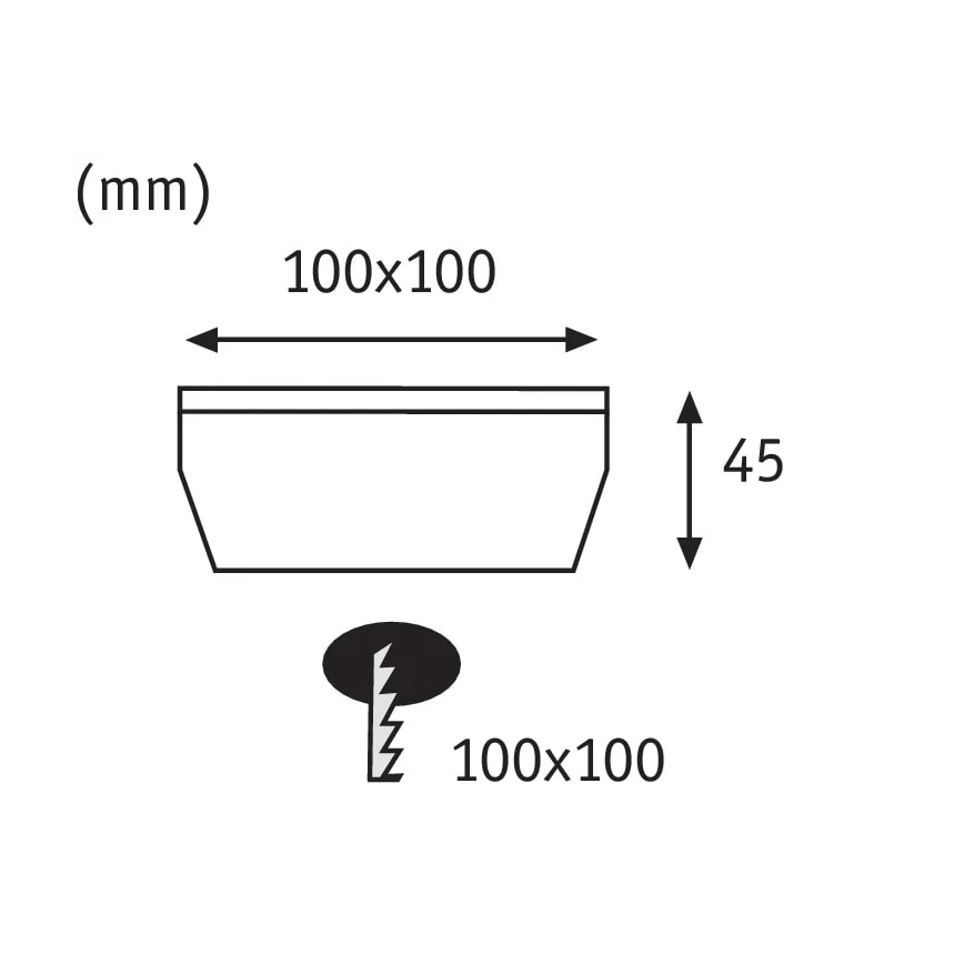 Paulmann 93774 - LED/0,24W IP67 Solcellsljus CUBE 1,2V 1200 mAh