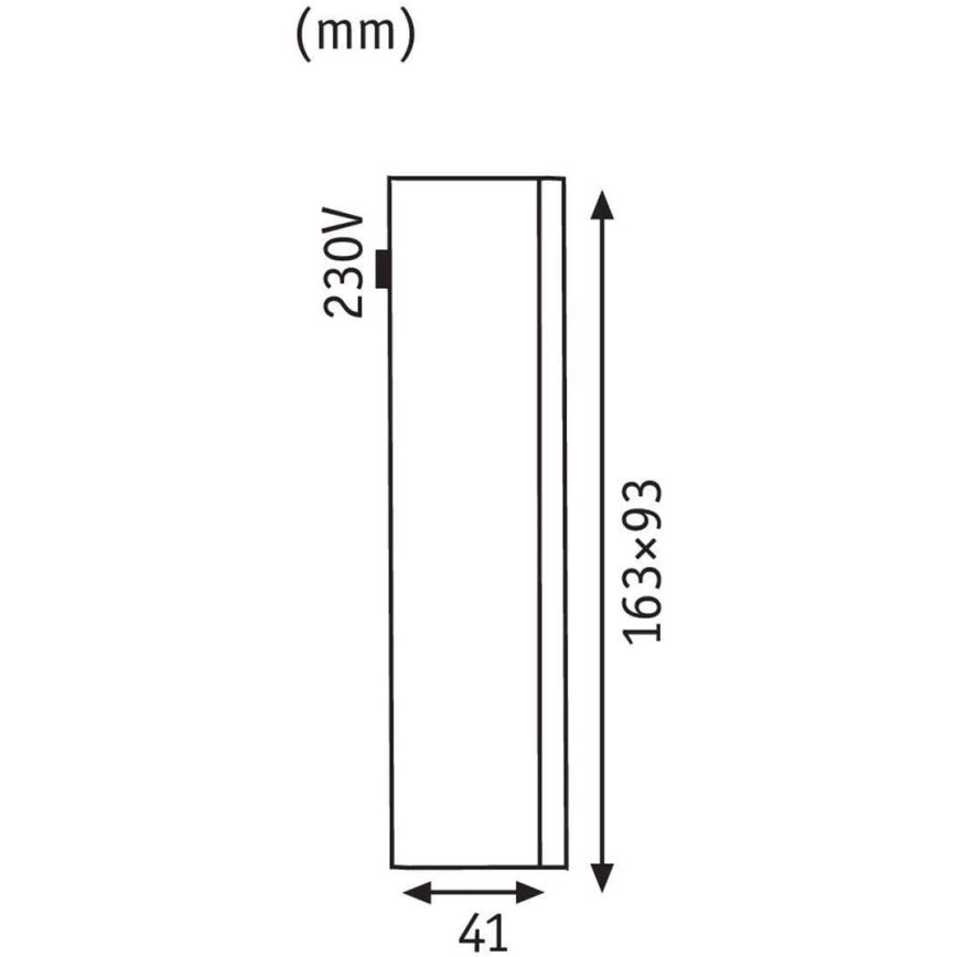 Paulmann 93809 - LED/2,4W IP44 Utomhus Väggbelysning SPECIAL LINE 230V