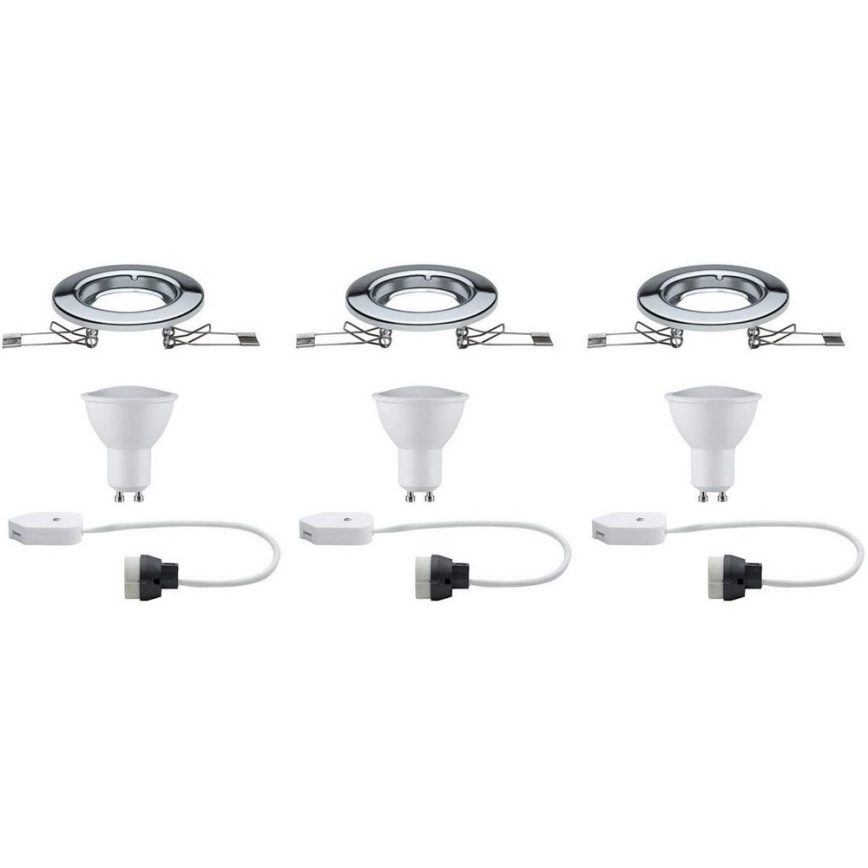 Paulmann 93853 - SET 3xLED-GU10/4,5W Hängande Takbelysning STAR 230V