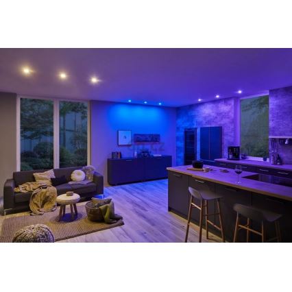 Paulmann 93940 - KIT 3x LED RGBW/2W IP23 Ljusreglerad hängande badrumslampa 230V