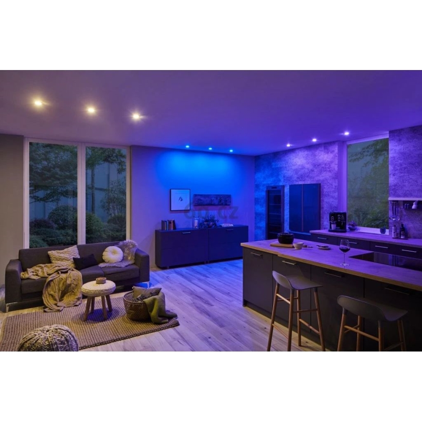 Paulmann 93940 - KIT 3x LED RGBW/2W IP23 Ljusreglerad hängande badrumslampa 230V