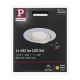 Paulmann 93961 - LED/7W IP23 Dimmable bathroom infälld belysning COIN 230V vit
