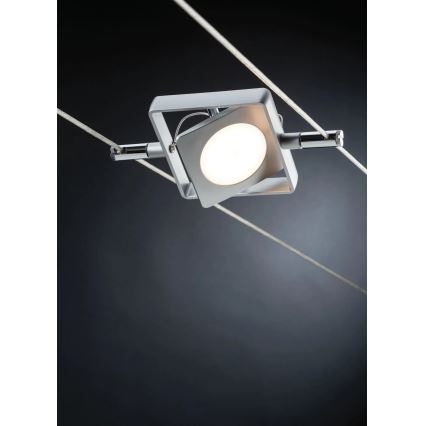 Paulmann 94107 - SET 4xLED/4,3W Komplett vajersystem MAC 230V mattkrom