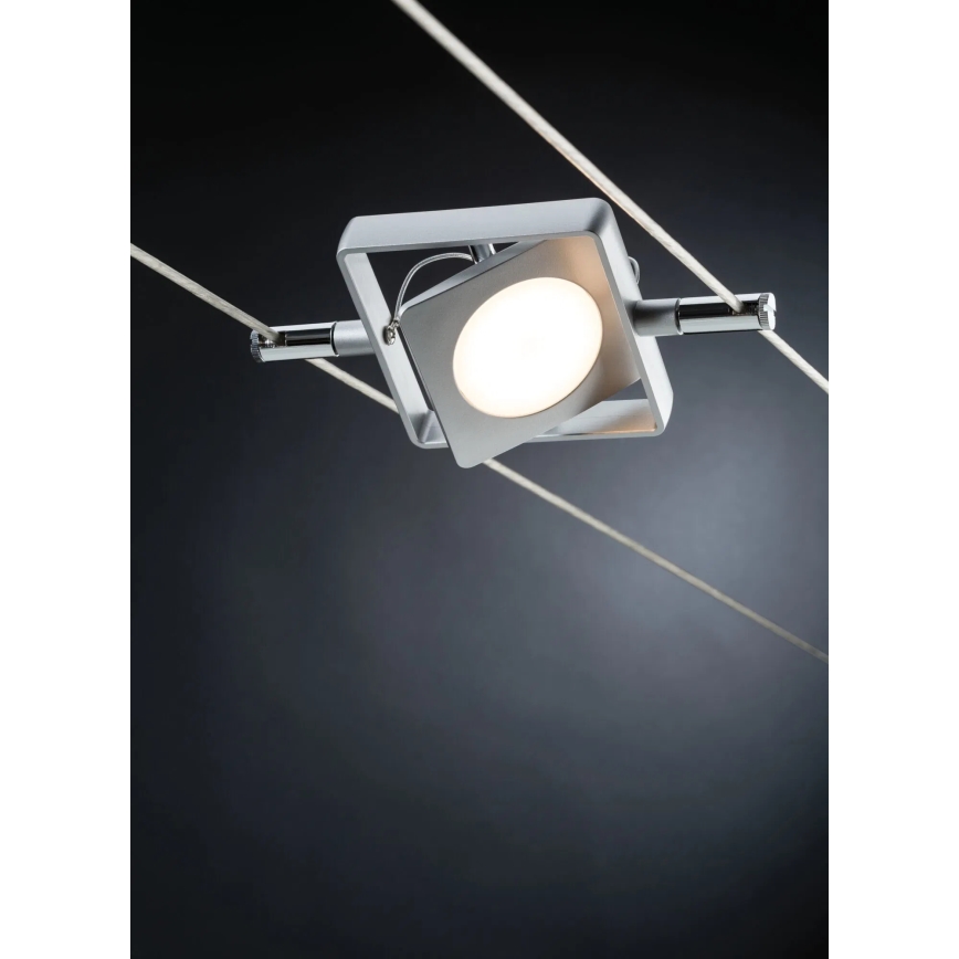 Paulmann 94107 - SET 4xLED/4,3W Komplett vajersystem MAC 230V mattkrom