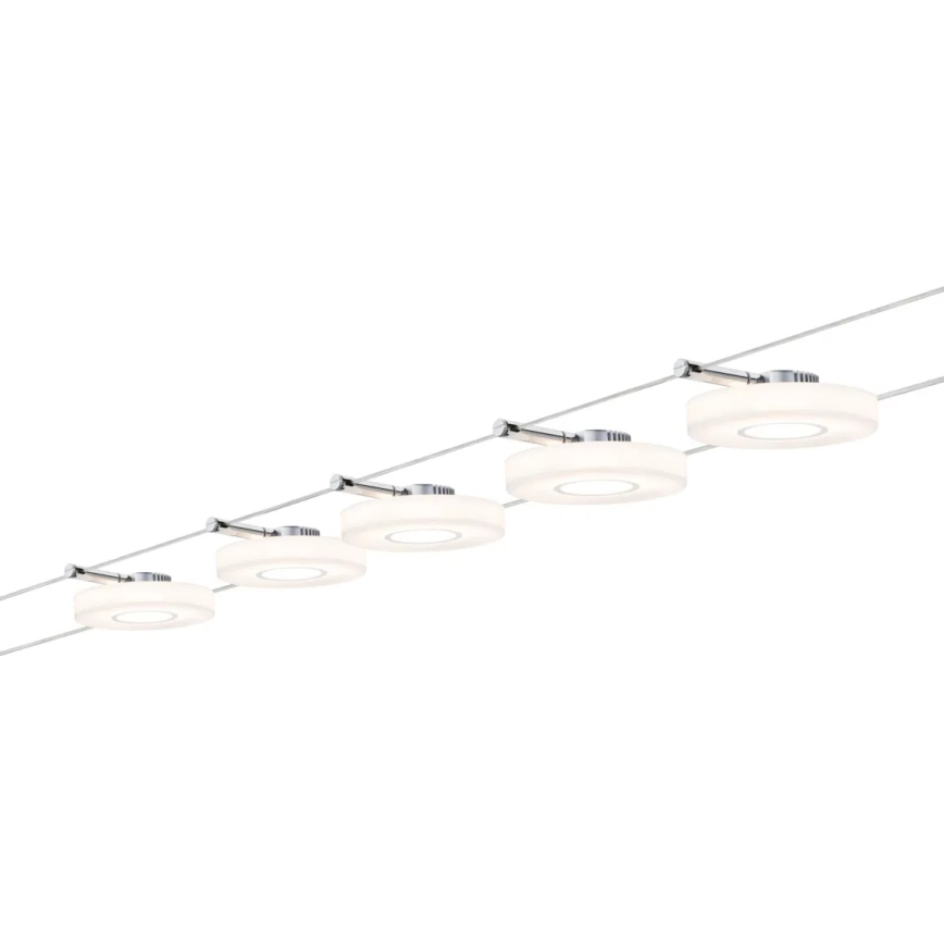 Paulmann 94109 - Sats 5xLED/4,3W Komplett vajersystem MAC 230V vit