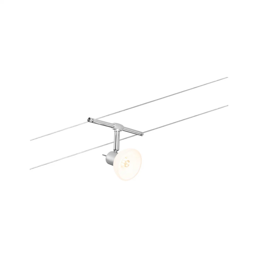 Paulmann 94136 - Komplett vajersystem SHEELA 230V, set med 5 st GU5,3/10W, polerad krom