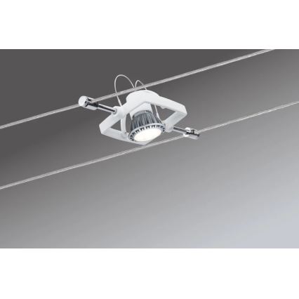 Paulmann 94149 - SET 5xGU5,3/10W Spotlights för kabelsystem TECH 230V vit