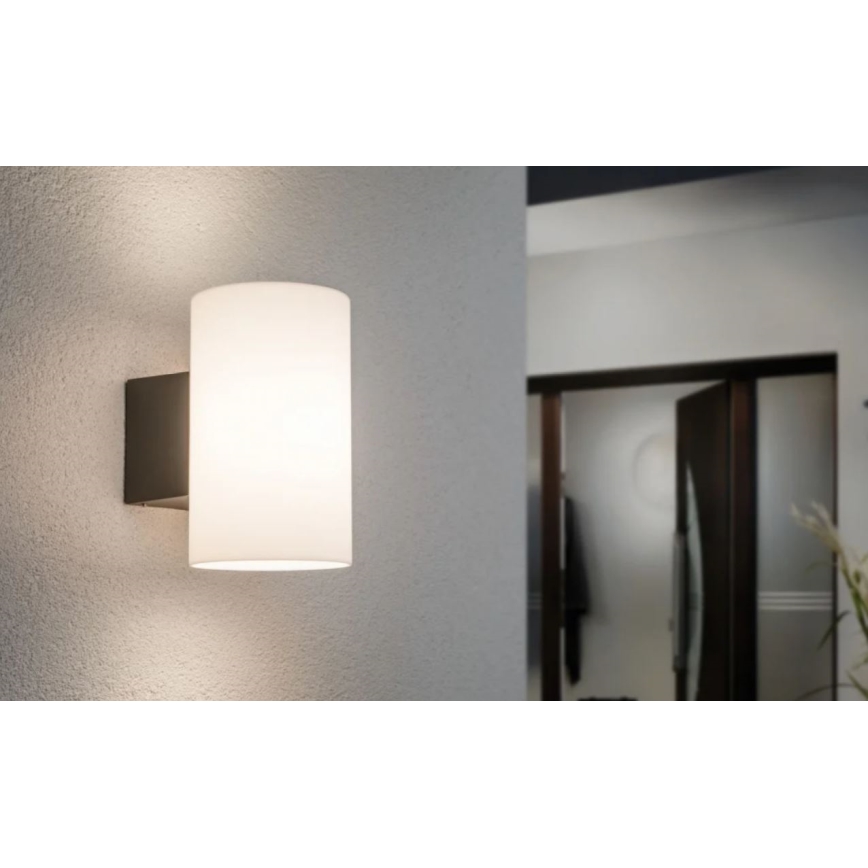 Paulmann 94186 - 1xE27/15W IP54 Vägglampa för utomhusbruk TUBE 230V