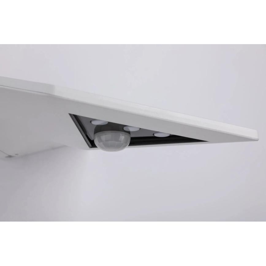 Paulmann 94244 - LED/1,2W IP44 Solcellsvägglampa med inbyggd sensor YOKO 3,7V 1800 mAh vit