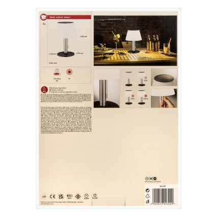 Paulmann 94309 - LED/0,8W IP44 Dimbara solcellslampa LILLESOL 3,7V 2000 mAh