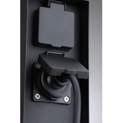 Paulmann 94314 - Utomhusuttagskolonn med timer 2Z SCHUKO