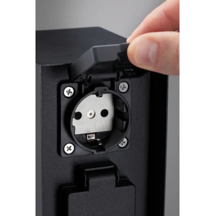 Paulmann 94314 - Utomhusuttagskolonn med timer 2Z SCHUKO