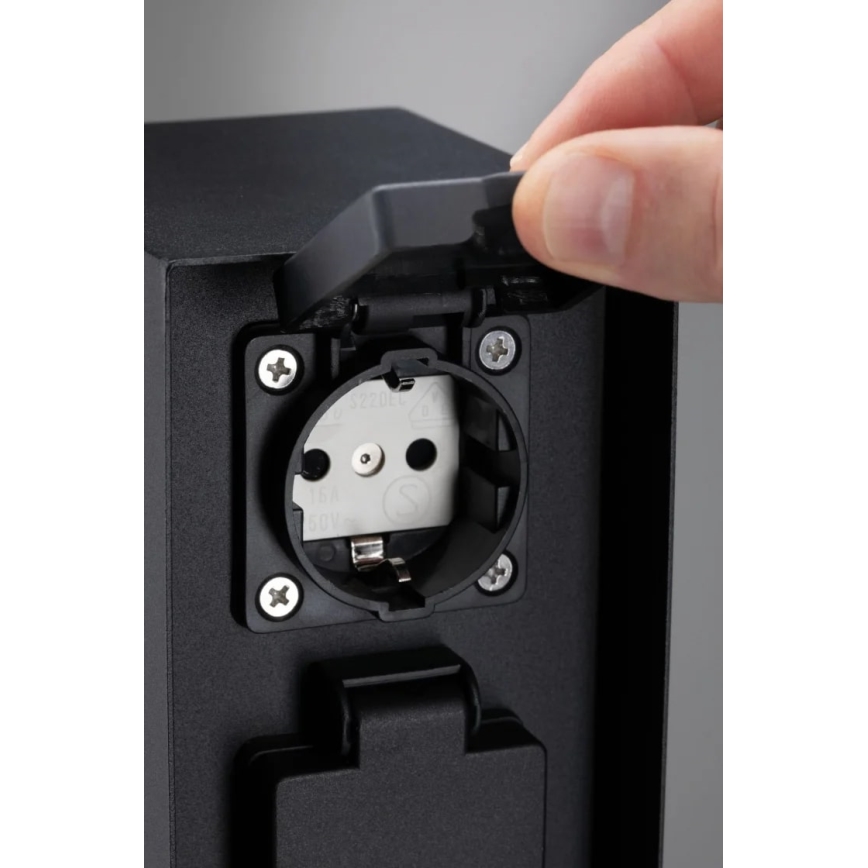 Paulmann 94314 - Utomhusuttagskolonn med timer 2Z SCHUKO