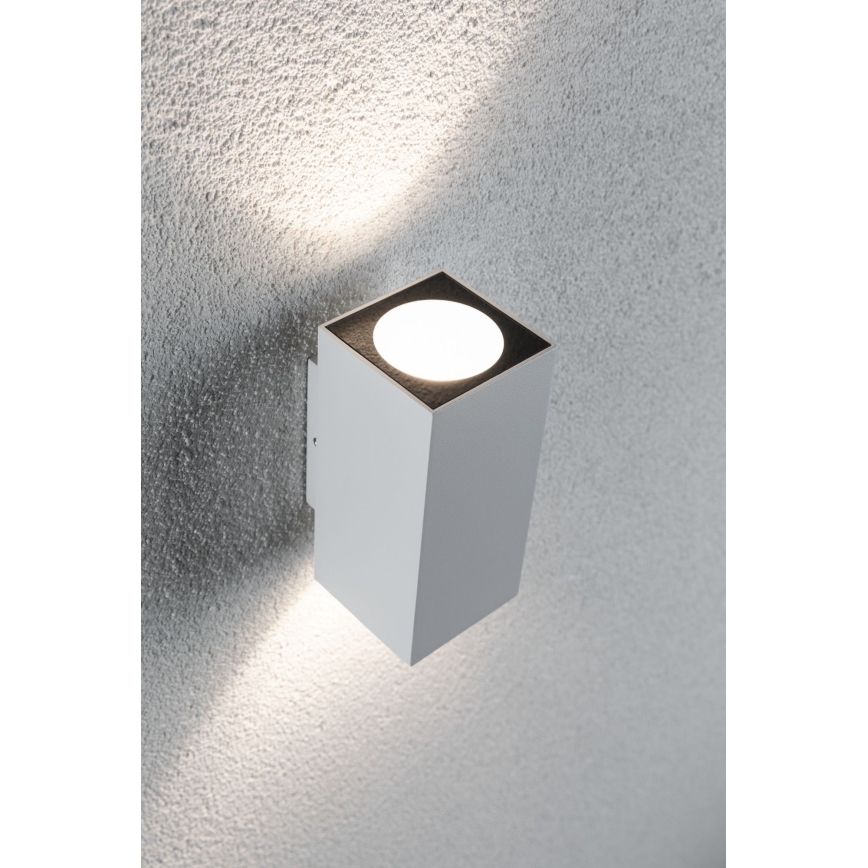 Paulmann 94330 - 2xLED/2,8W IP44 Utomhus Väggbelysning  FLAME 230V vit