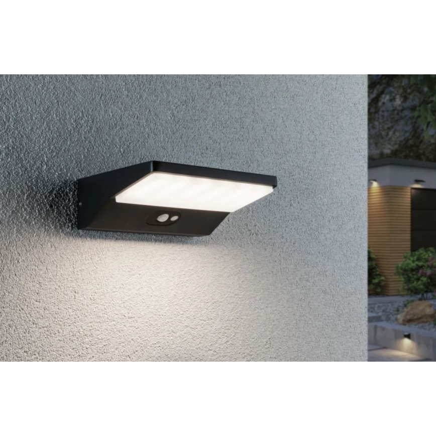 Paulmann 94333 - LED/7,4W IP44 Utomhus vägglampa med sensor HOUSE 230V