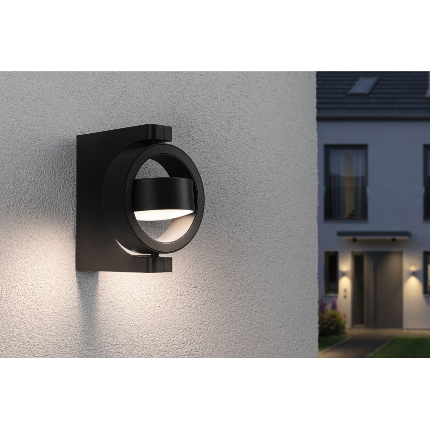 Paulmann 94406 - LED/8W IP44 Vägglampa för utomhusbruk SWIVEA 230V