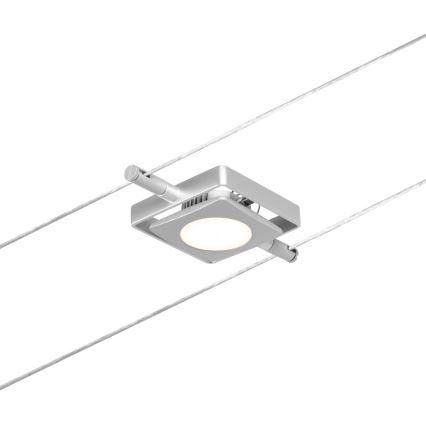 Paulmann 94420 - Komplett vajersystem MAC, set med 5 LED-lampor á 4,5 W, 230 V, matt krom