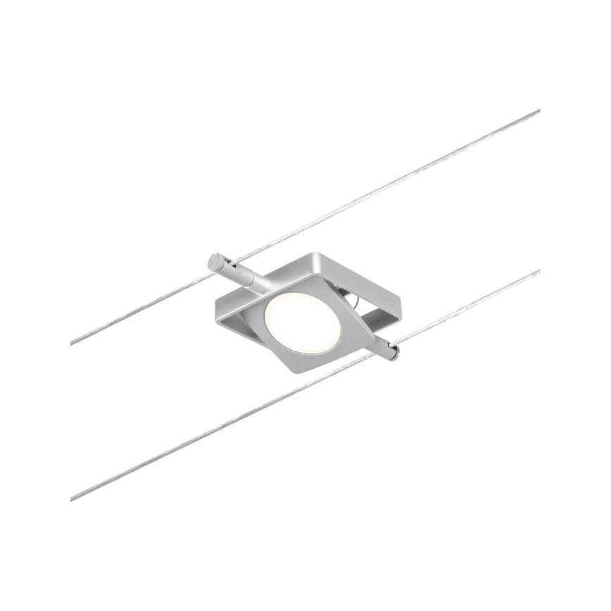 Paulmann 94420 - Komplett vajersystem MAC, set med 5 LED-lampor á 4,5 W, 230 V, matt krom