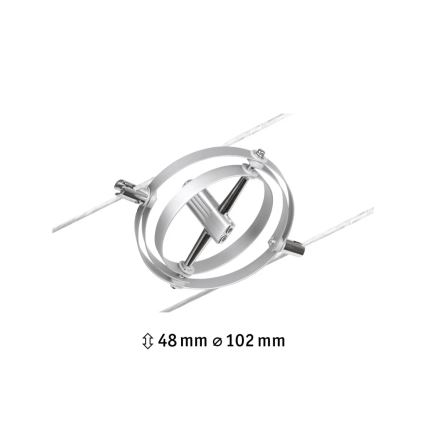 Paulmann 94437 - 1xGU5,3/10W Spotlampa för kabelsystem CARDAN 12V matt krom