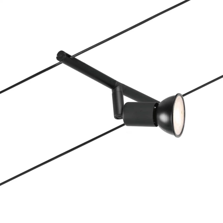 Paulmann 94446 - SET 5xGU5,3/10W Spotlights för trådsystem SALT 230V svart