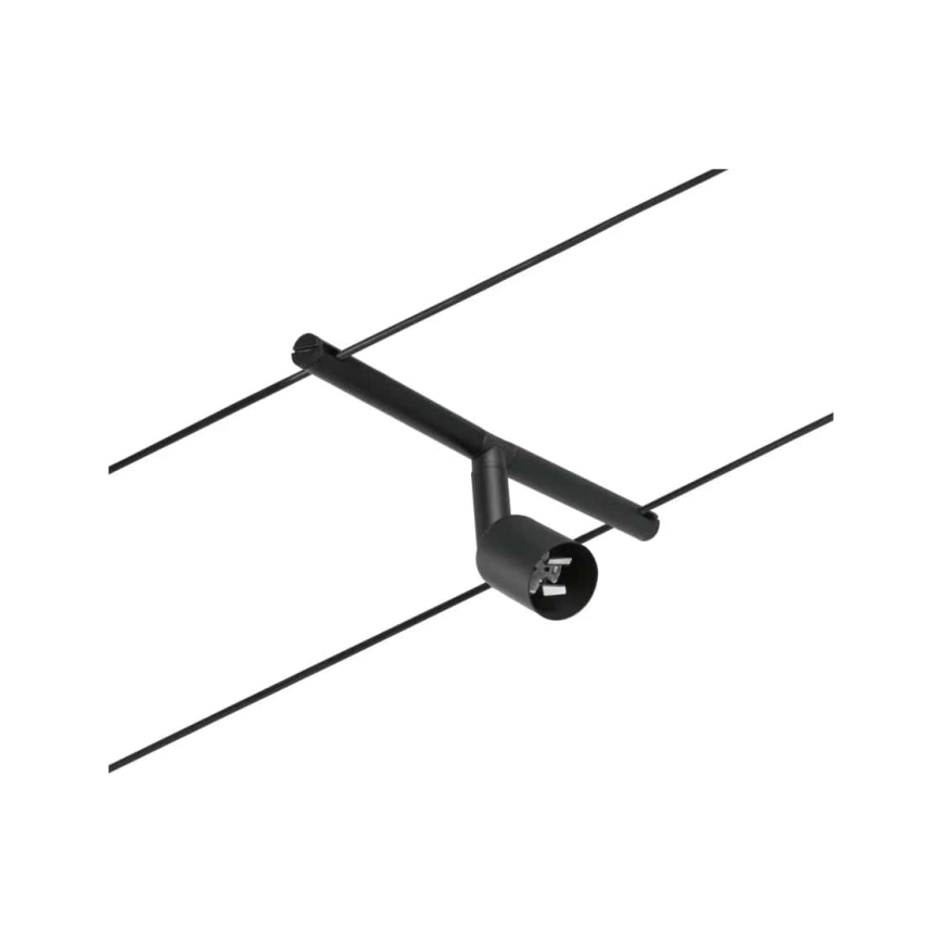 Paulmann 94446 - Set med 5 x GU5,3/10 W Komplett vajersystem SALT 230 V svart