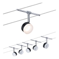 Paulmann 94457 - SATS 5xLED/4W Komplett vajersystem CLEAR 230V svart/glänsande krom