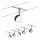 Paulmann 94457 - SATS 5xLED/4W Komplett vajersystem CLEAR 230V svart/glänsande krom