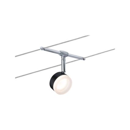 Paulmann 94457 - SATS 5xLED/4W Komplett vajersystem CLEAR 230V svart/glänsande krom