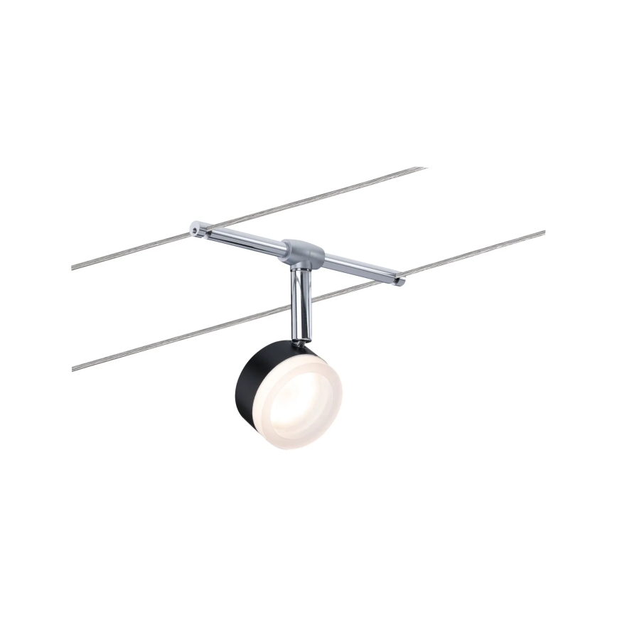 Paulmann 94457 - SATS 5xLED/4W Komplett vajersystem CLEAR 230V svart/glänsande krom