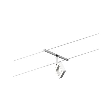 Paulmann 94481 - Set med 5xLED/4,8W Komplett vajersystem FRAME 230V mattkrom