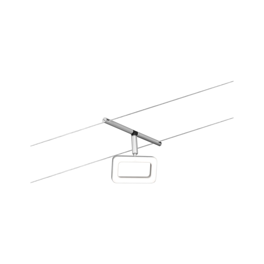 Paulmann 94481 - Set med 5xLED/4,8W Komplett vajersystem FRAME 230V mattkrom