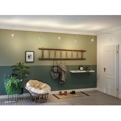 Paulmann 94487 - 1xGU5,3/50W Spotlampa för vajersystem COMET 230V matt krom