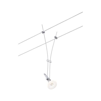 Paulmann 94487 - 1xGU5,3/50W Spotlampa för vajersystem COMET 230V matt krom