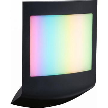 Paulmann 94513 - RGBW LED/8,2W IP44 Dimbart utomhusväggarmatur med rörelse- och skymningssensor PADEA 230V antracit