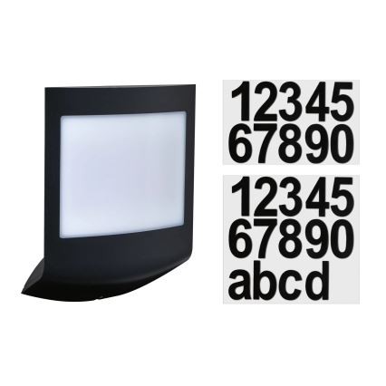 Paulmann 94513 - RGBW LED/8,2W IP44 Dimbar belysning för husnummer med skymningssensor PADEA 230V antracit