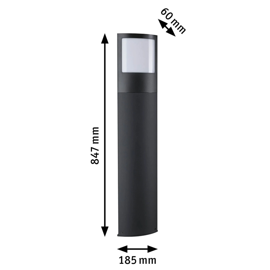 Paulmann 94515 - LED/8,5W IP44 Dimmbar husnummerbelysning med rörelse- och skymningssensor PADEA 230V antracit