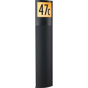 Paulmann 94515 - LED/8,5W IP44 Dimmbar husnummerbelysning med rörelse- och skymningssensor PADEA 230V antracit