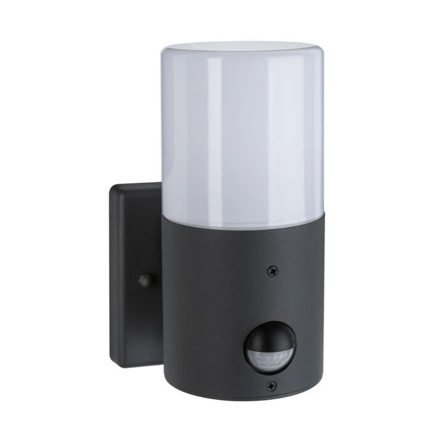 Paulmann 94648 - 1xE27/15W IP44 Utomhus vägglampa med sensor TUBS 230V