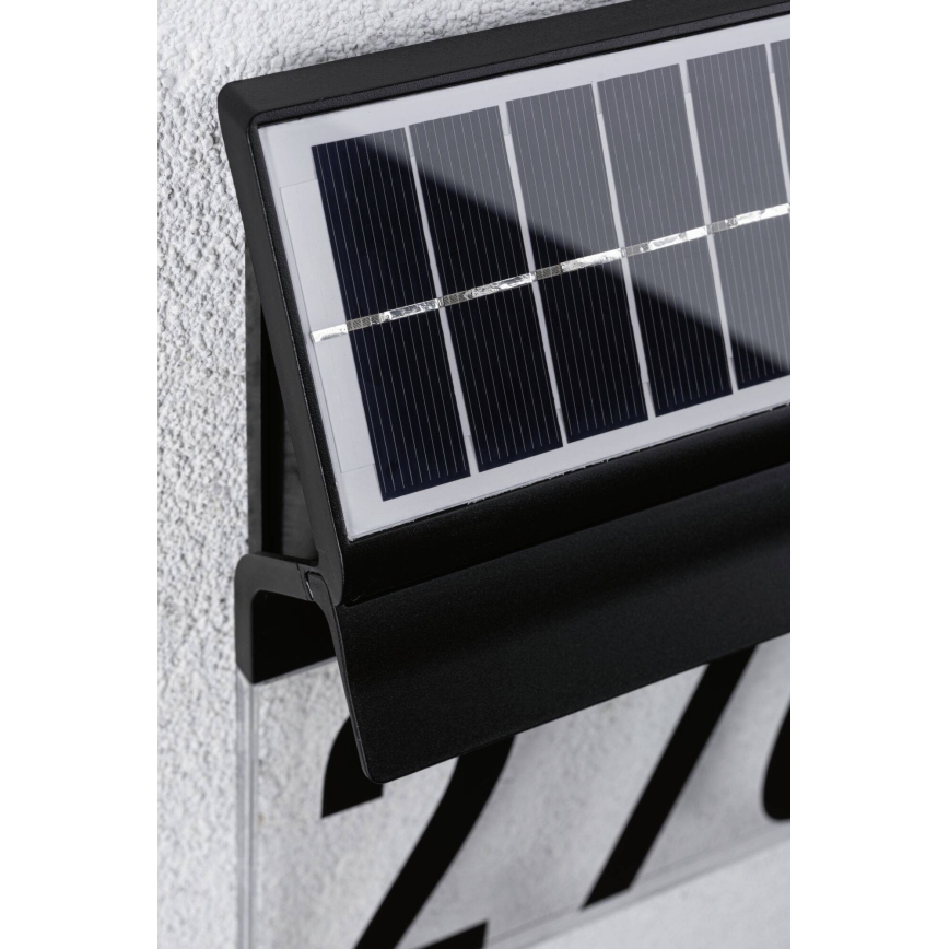 Paulmann 94694 - LED/0,2W IP44 Solärt husnummer NEDA 3,7V 1800 mAh