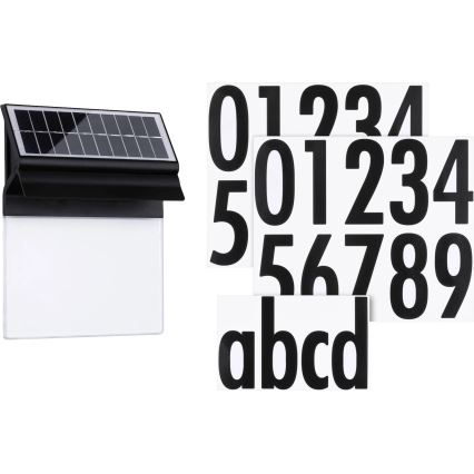 Paulmann 94694 - LED/0,2W IP44 Solärt husnummer NEDA 3,7V 1800 mAh