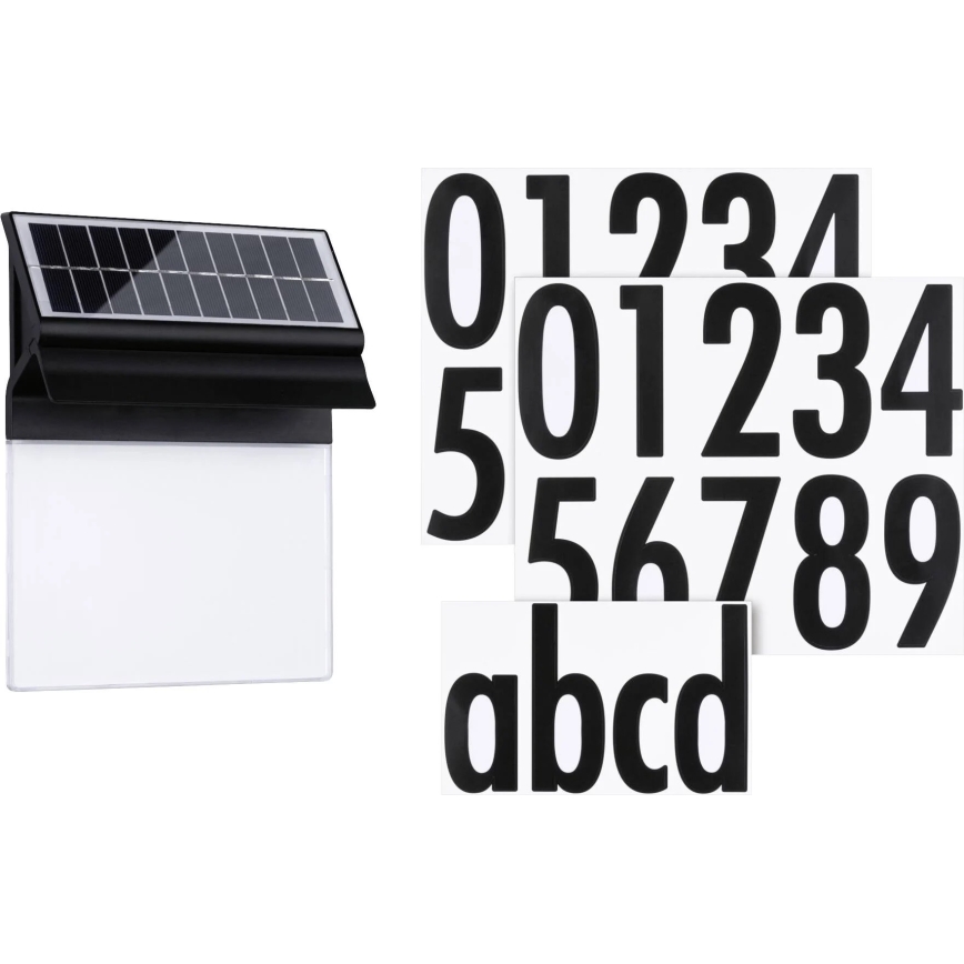 Paulmann 94694 - LED/0,2W IP44 Solärt husnummer NEDA 3,7V 1800 mAh