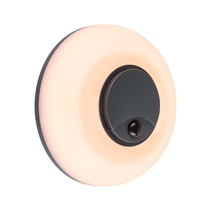 Paulmann 94956 - LED/20,5W IP65 Dimbart utomhusväggarmatur med rörelse- och skymningssensor AUREVA 230V 2200/3000/4000K antracit