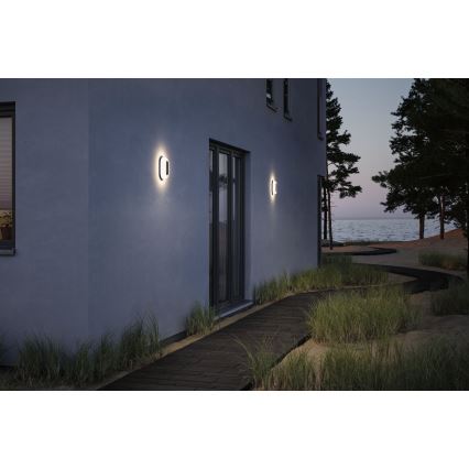 Paulmann 94957 - LED/18,5W IP65 Dimbar utomhusväggarmatur ELUNOR 230V 2200/3000/4000K antracit