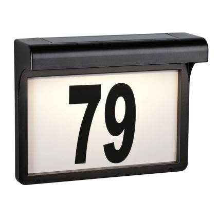 Paulmann 95388 - LED/0,05W IP44 Solcellshusnummer med sensor DAYTON 1,2V 600 mAh