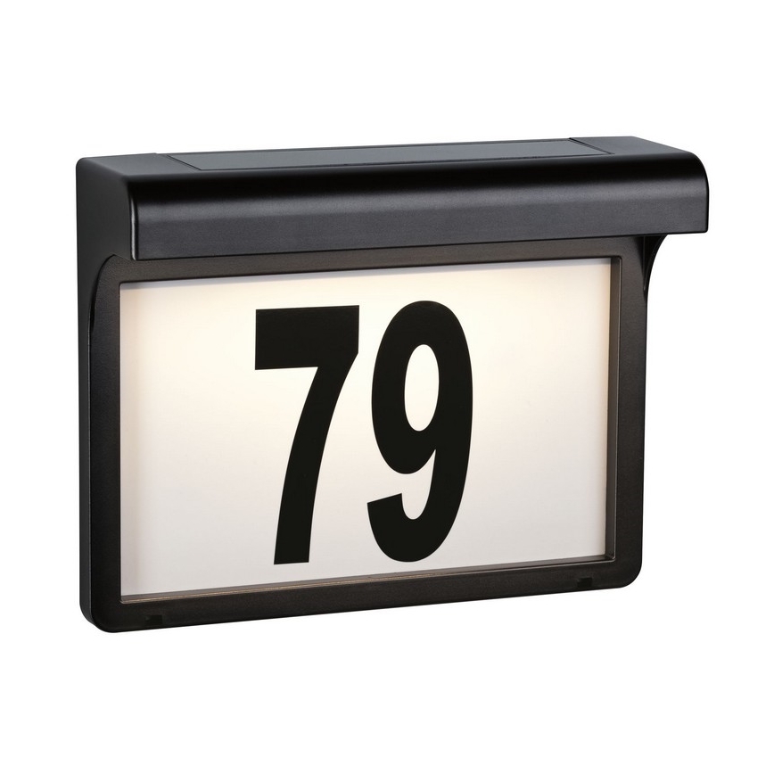 Paulmann 95388 - LED/0,05W IP44 Solcellshusnummer med sensor DAYTON 1,2V 600 mAh