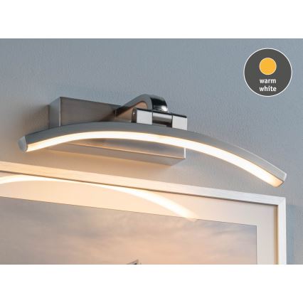 Paulmann 95556 - LED/6W tavelampa BENTO 230V 30 cm mattkrom