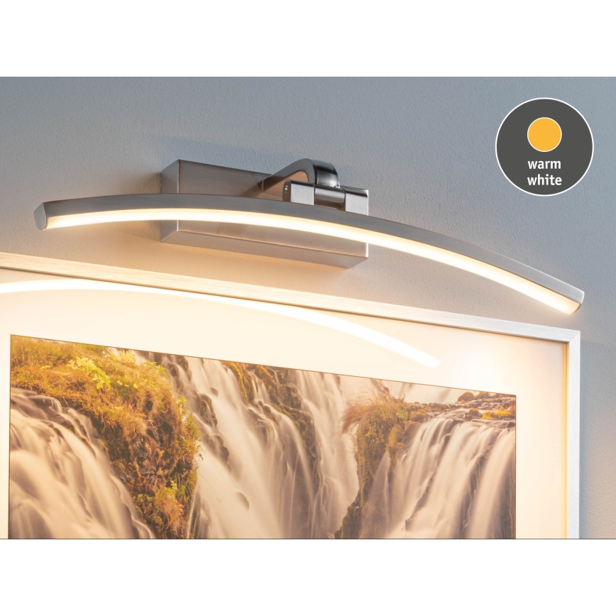 Paulmann 95557 - LED/8,5W Tavelbelysning BENTO 230V 40 cm matt krom