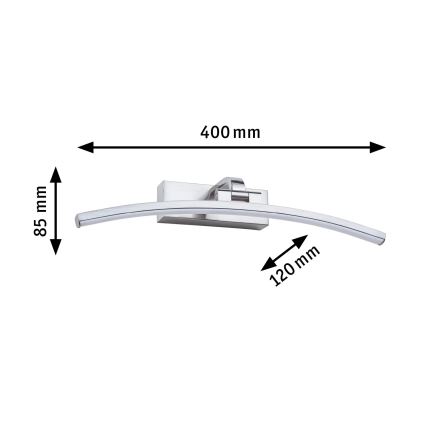 Paulmann 95557 - LED/8,5W Tavelbelysning BENTO 230V 40 cm matt krom